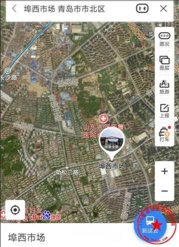青岛埠西市场地理位置截图